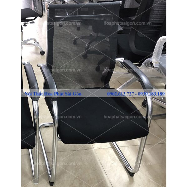 ghế phòng họp tựa lưới màu đen GL410