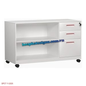 Tủ phụ sắt di động màu trắng TUTP01D