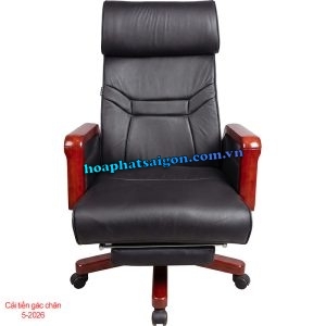 Ghế giám đốc lưng ngả bọc da màu đen TQ34