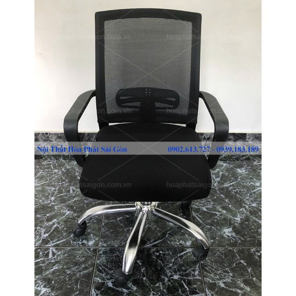 Hình thực tế ghế xoay lưới màu đen GL117R
