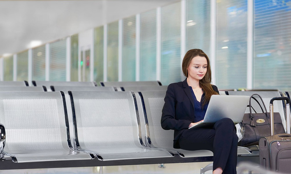 Phối cảnh ghế phòng chờ inox ở sân bay