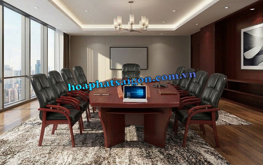 Ghế họp khung gỗ chân tĩnh GH05