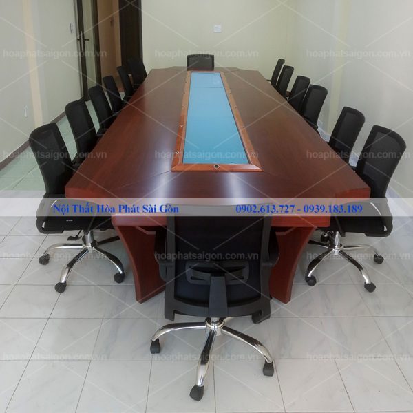 Hình thực tế bàn họp 5m sơn pu cao cấp CT5016H1