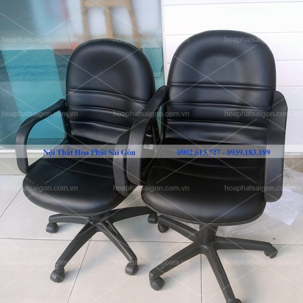 Ghế xoay bọc da màu đen SG712