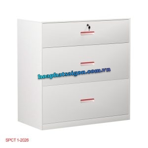 Tủ sắt 3 ngăn kéo màu trắng TU3FD