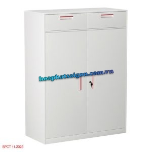Tủ hồ sơ thấp sắt sơn màu trắng TU12NKD
