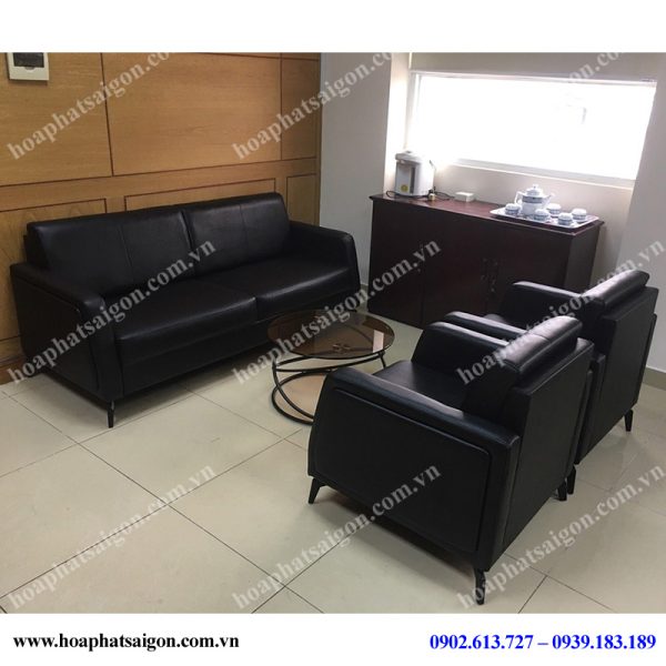 bộ ghế sofa văn phòng SF39 màu đen