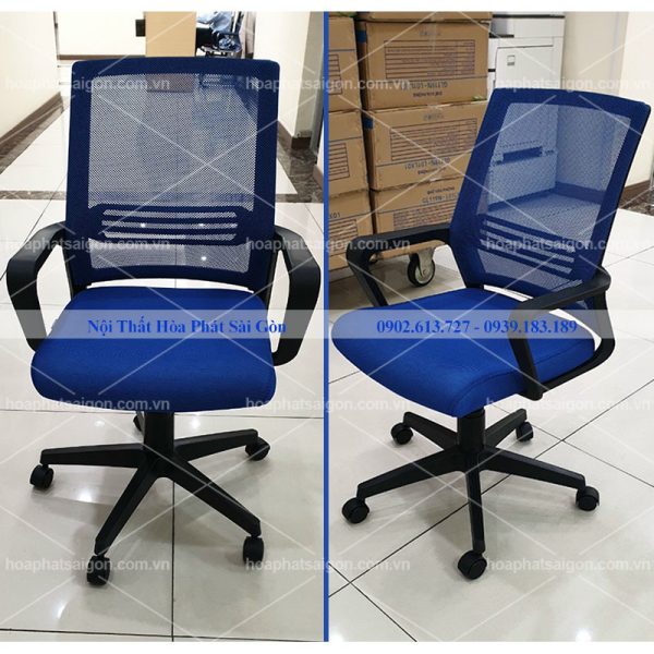 ghế lưới nhân viên đệm xanh GL119
