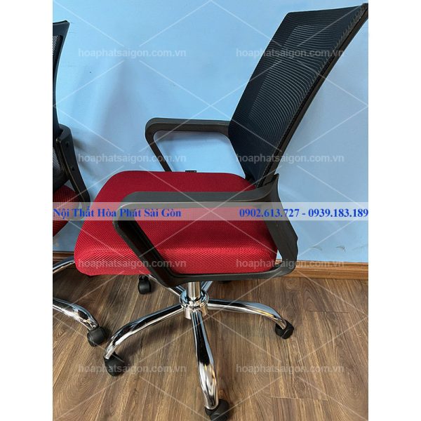 Ghế xoay lưới đệm đỏ GL119
