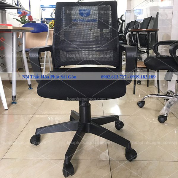 ghế xoay văn phòng đệm đen GL119