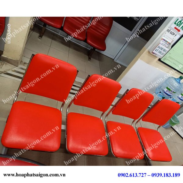 ghế phòng chờ 4 chỗ PC51-4-màu đỏ