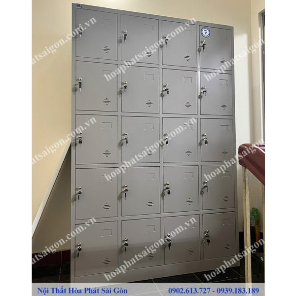 tủ locker sắt 20 ngăn TU985-4KP