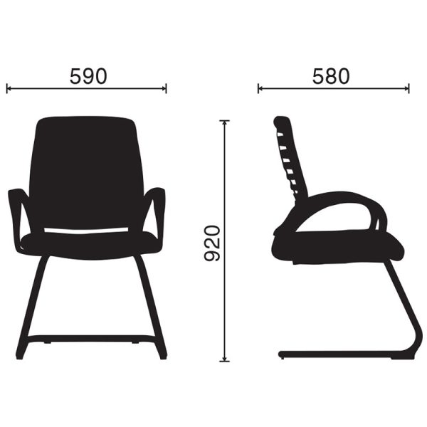 kích thước ghế HP-1018-3