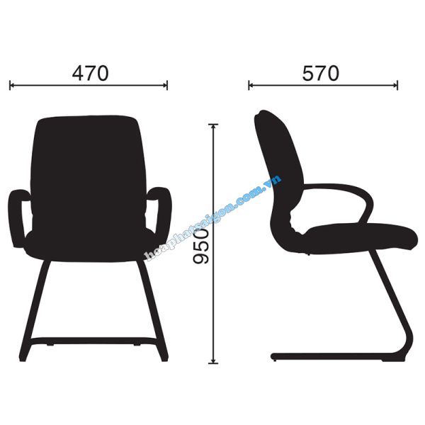 kích thước ghế HP-1020-4