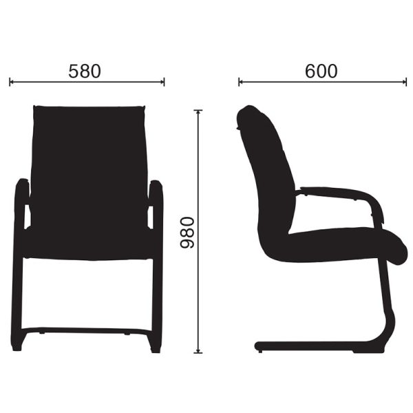 kích thước ghế HP-1039