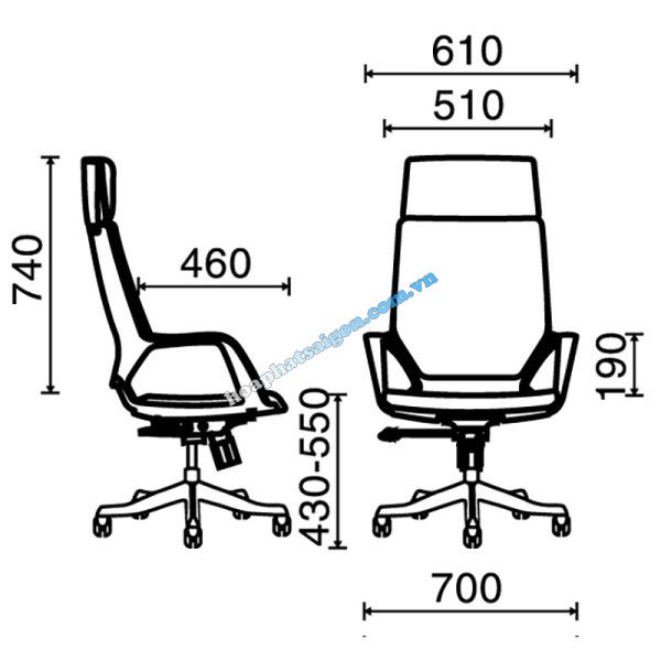 kích thước ghế HP-Apex-1