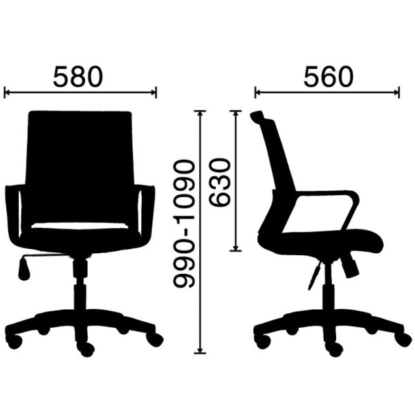 kích thước ghế HP-Matric