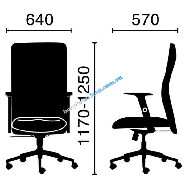 kích thước ghế HP-Texas-1