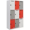 tủ locker sắt 9 khoang TU983-3KS