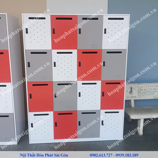 tủ locker 3 màu 16 ngăn TU984-4KS