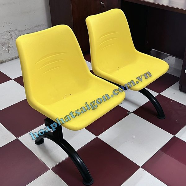 hình thực tế ghế băng chờ PC202C2 màu vàng