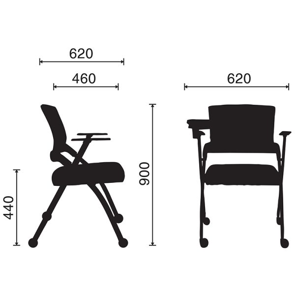 kích thước ghế HP-1092B