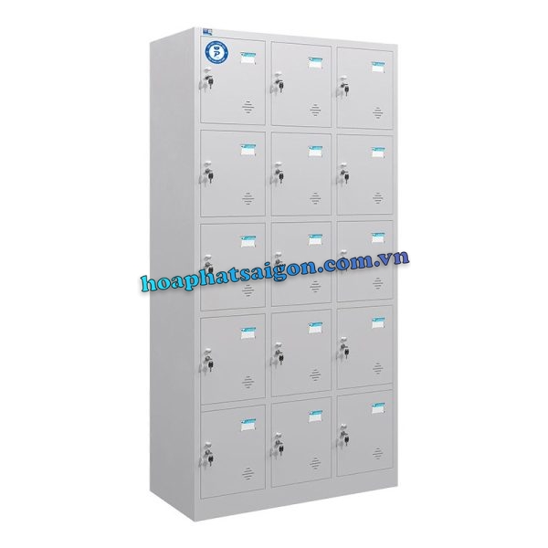 tủ locker sắt 15 ngăn TU985-3KP