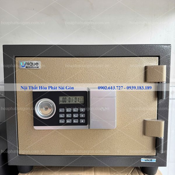 Hình thực tế mặt trước két sắt điện tử UN36DT 45kg