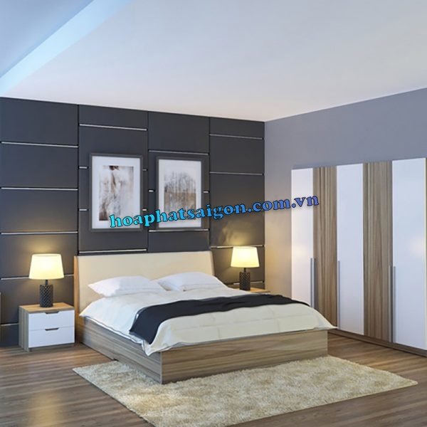 Bày trí nội thất phòng ngủ Hòa Phát