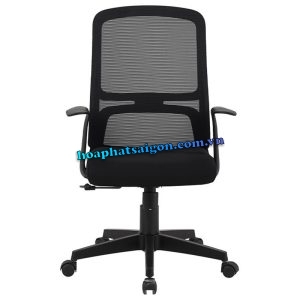 Ghế lưới GL131 màu đen chân nhựa