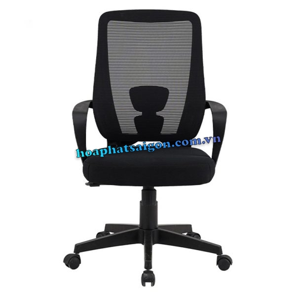 Ghế xoay lưới gl132 màu đen chân nhựa