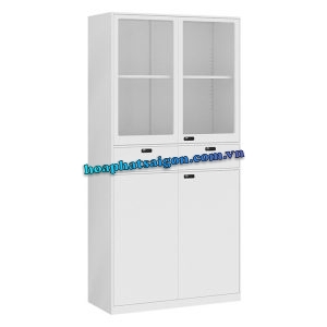 Tủ sắt khóa số màu trắng tu09k3ls