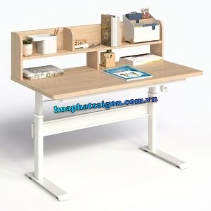 Bàn học sinh nâng hạ cơ học có kệ sách BHS262B